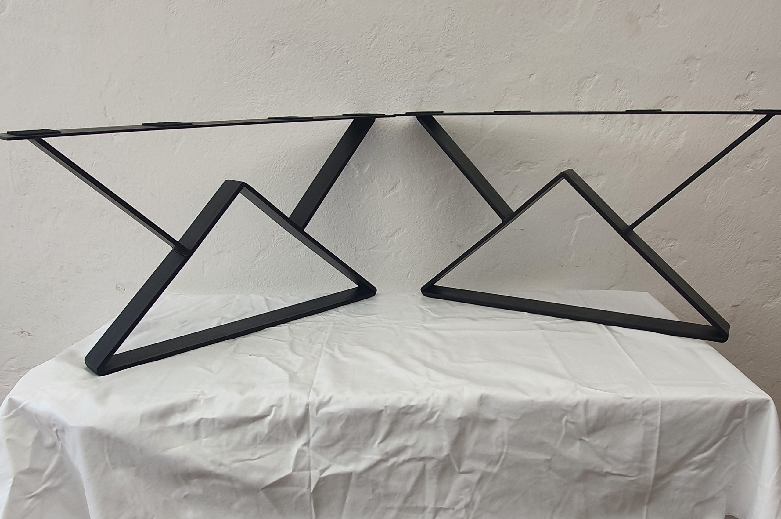 pied en plat 80x8mm